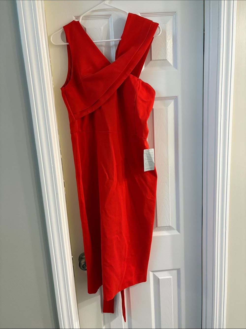 Lavish Alice One-Shoulder Red Sheath Dress